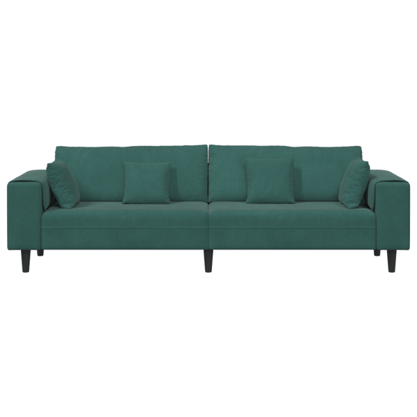 Soffa Mörkgrön 250 x 77 x 76 cm Sammet