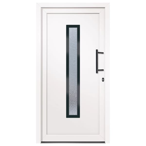 Ytterdörr vit 108x208 cm PVC