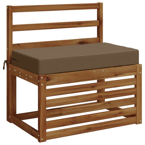 Sittkudde SOEST 100% Polyester Taupe 70 x 40 x 10 cm