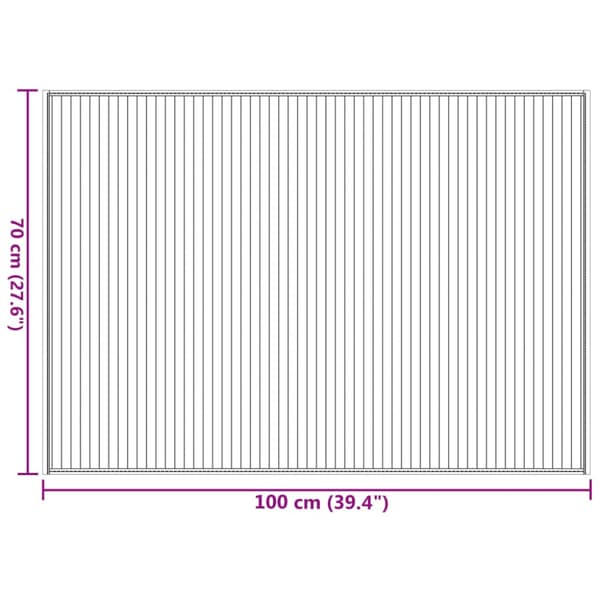 Matta rektangulär ljus naturlig 70x100 cm bambu