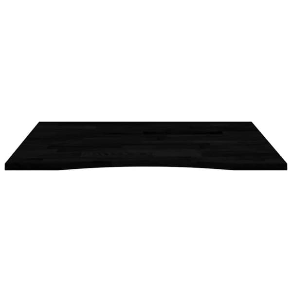Bordsskiva mörkbrun 100x80x2,5 cm massiv ek rektangulär