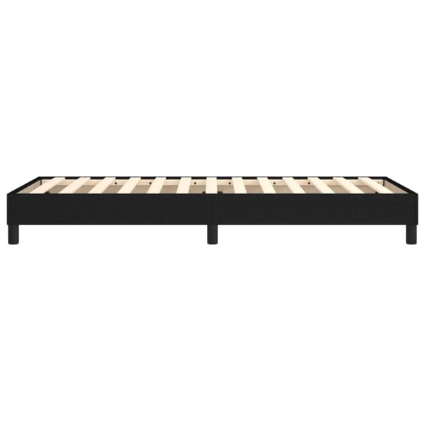 Boxspring-sängram svart 80x200 cm tyg