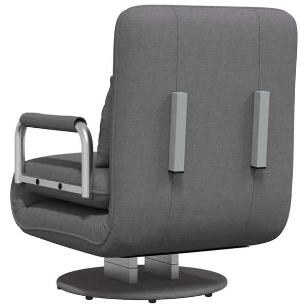 Bäddfåtölj mörkgrå tyg