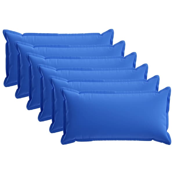 Kuddöverdrag 6 st HOUTEN Kungsblå 40 x 80 cm Polyester