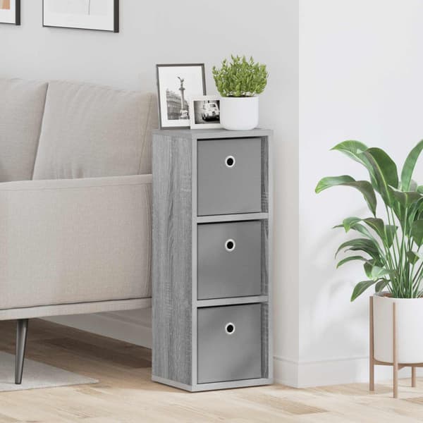 Sideboard med låda Grå Sonoma 25,5 x 22 x 69,5 cm