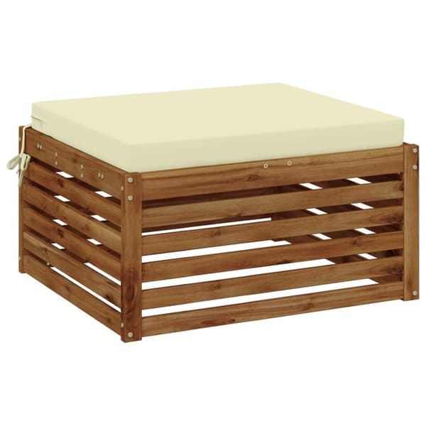 1-delad Sittdyna SOEST 100% Polyester Gräddvit 70 x 70 x 7 cm