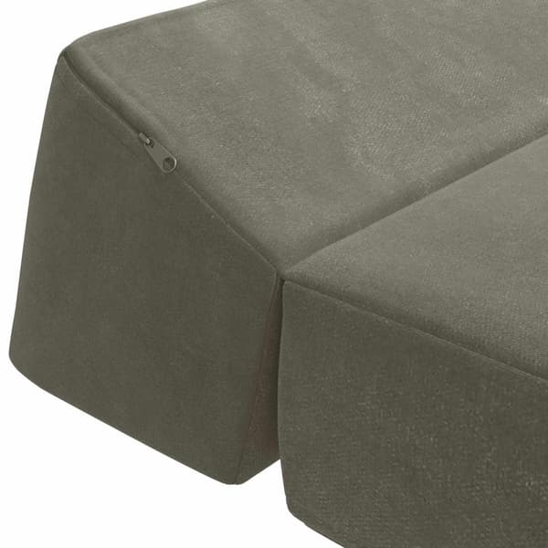 Fällbar Soffbed Ljusgrå 120 x 60 x 49 cm Tyg
