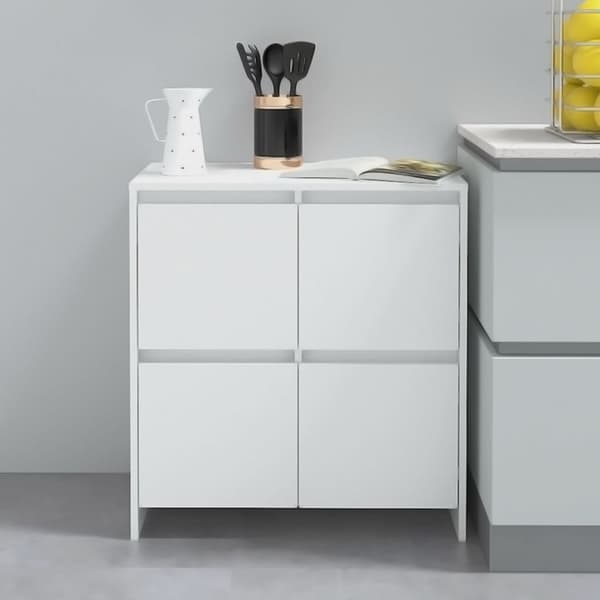 Skänkar 2 st vit 70x41x75 cm konstruerat trä
