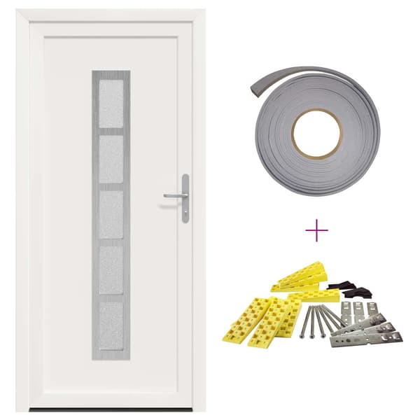 Framdörr Vit 98 x 208 cm PVC