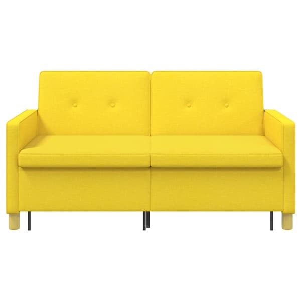 Pull Out Sofa Bed Ljusgul Tyg