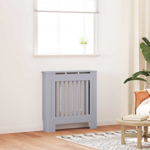 Radiatorlock Grå 78 x 19 x 81,5 cm Konstruerat trä