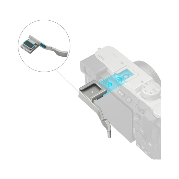 SmallRig 4818 Thumb Grip for Sony Alpha 7C II / Alpha 7CR / Alpha 7C Silver
