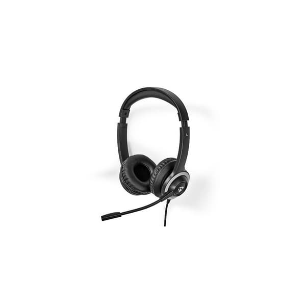 Headset NEDIS CHSTU310BK On-Ear USB-A/C