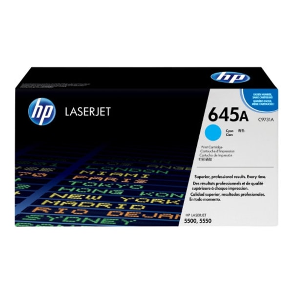 HP 645A - cyan - original - LaserJet - tonerkassett (C9731A)