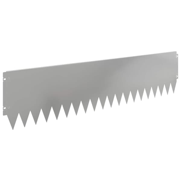 Kant för gräsmatta 20 pcs 103 x 25 cm Stål Silver