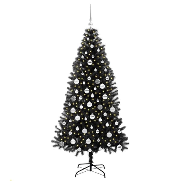 Julgran Svart 180 cm PVC