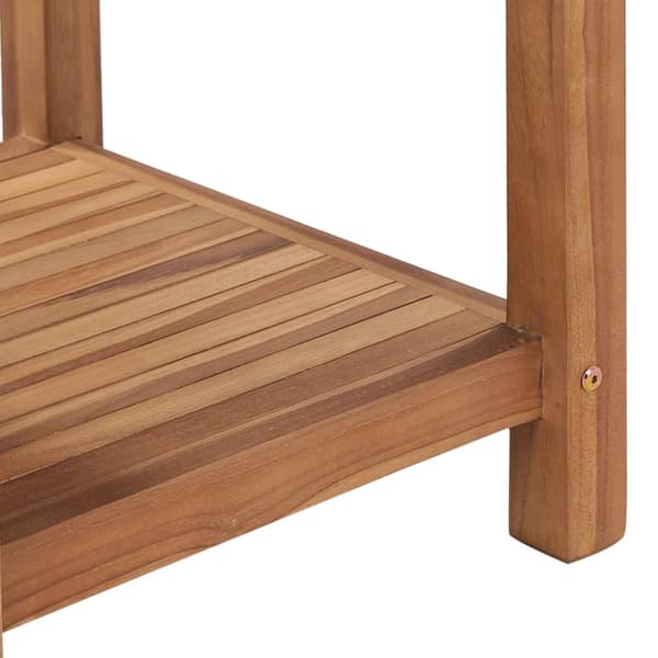 Soffbord 45x45x45 cm massiv teak
