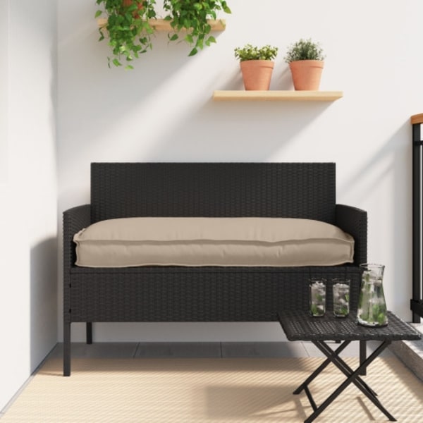 Pallkuddar för Bänk 2 st Taupe 100x40x8 cm Oxford Tyg