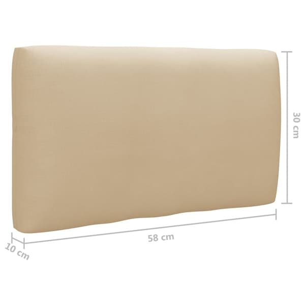 Pallsoffa 2-sits med dynor vit impregnerad furu