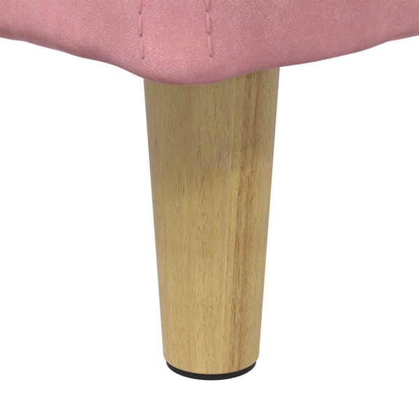 Ottoman med förvaring Rosa 40 x 40 x 45 cm Sammet