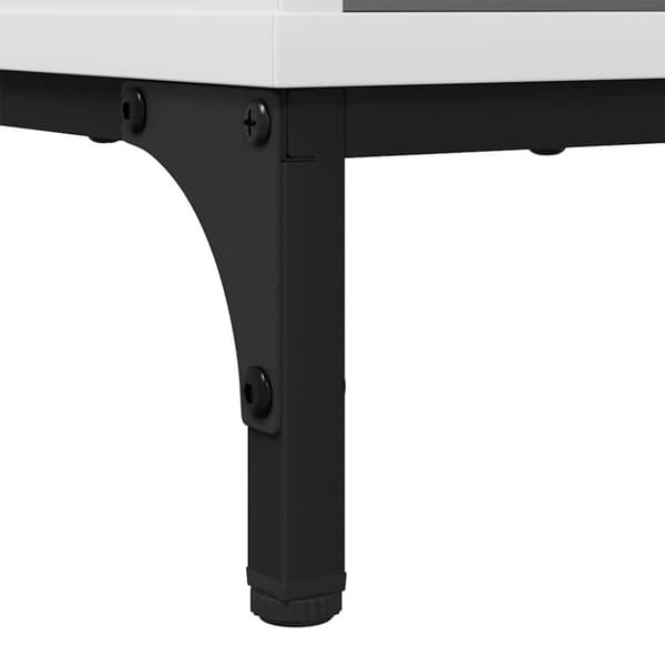 Sideboard med låda Vit 79,5 x 33 x 82 cm Konstruerat trä