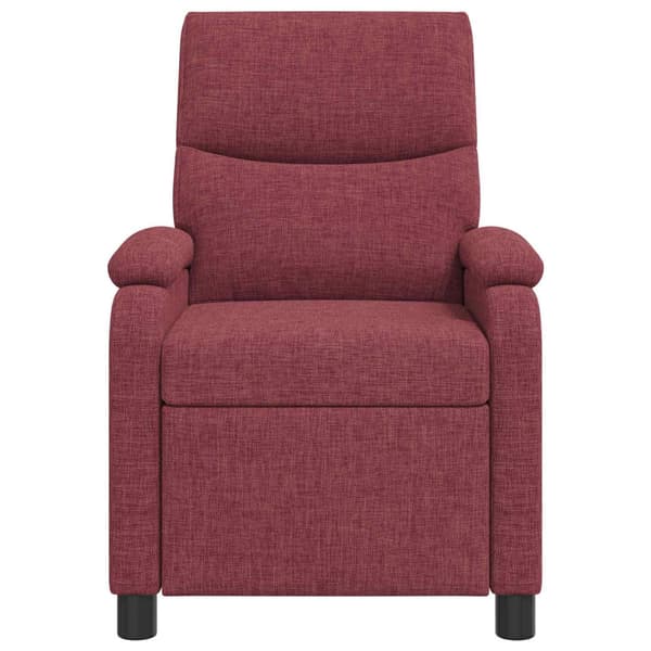 Massagefåtölj Vinröd Tyg