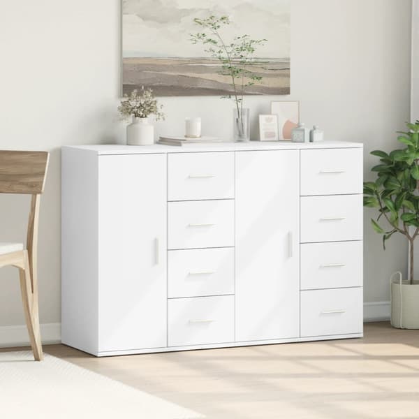 Skänkar 2 st vit 59x39x80 cm konstruerat trä
