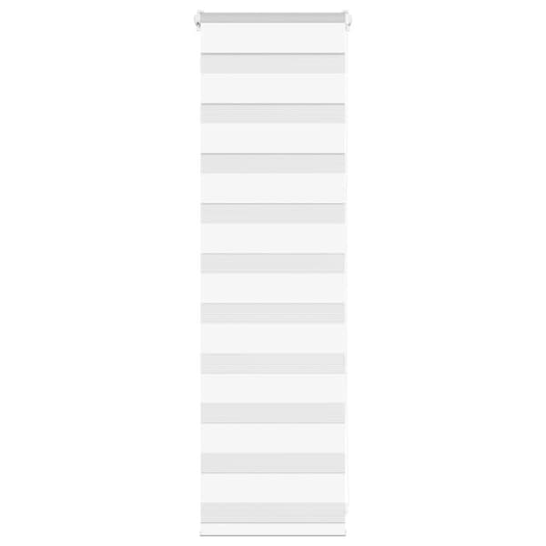 Rullgardin zebra vit 40x100 cm tyg bredd 35,9 cm polyester