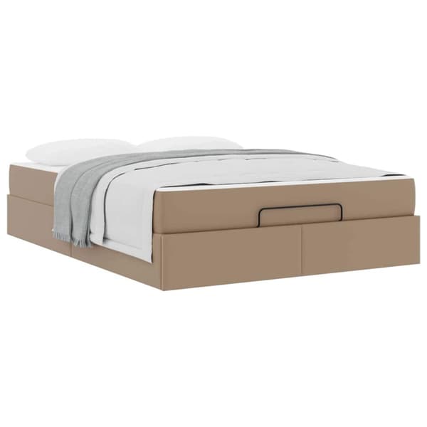 Sängram med madrass Övrigt 2 st Tan PVC