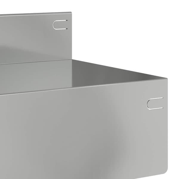 Kant för gräsmatta 10 pcs 100 x 10 x 8 cm Stål Silver