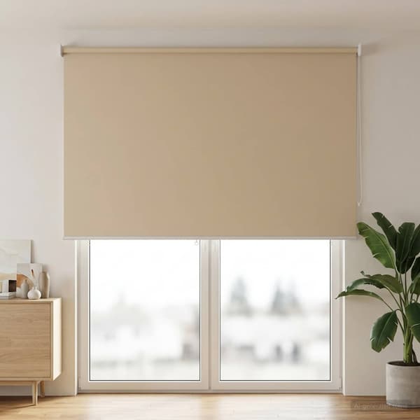 Rullgardin UV-skydd Beige 180 x 230 cm Polyester