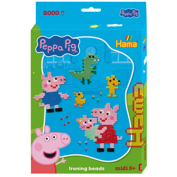 Hama Midi Hanging Box Peppa Pig w Evie 2000 pcs.