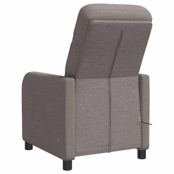 Massagefåtölj Taupe Tyg