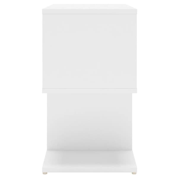 Sidoskåp vit 50x30x51,5 cm konstruerat trä
