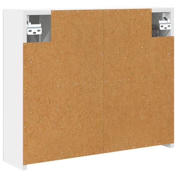 Badrumsspegelskåp Vit 60 x 14,5 x 50 cm Konstruerat trä