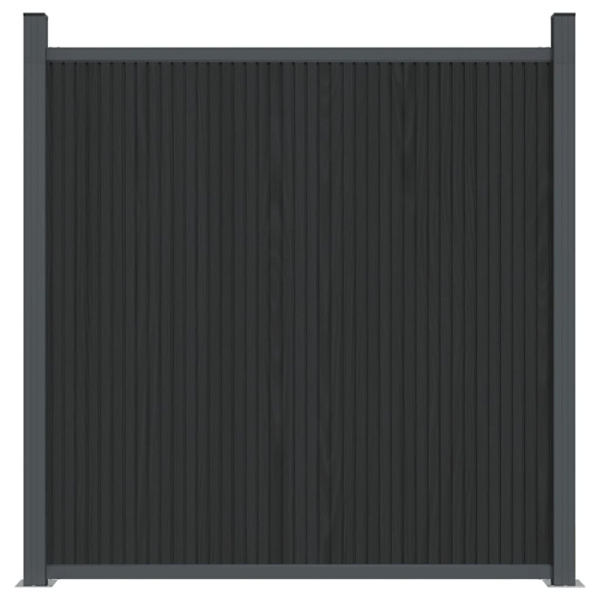 Staketpanel grå 526x186 cm WPC