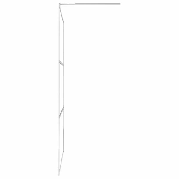 Duschvägg med helfrostat ESG-glas 90x195 cm