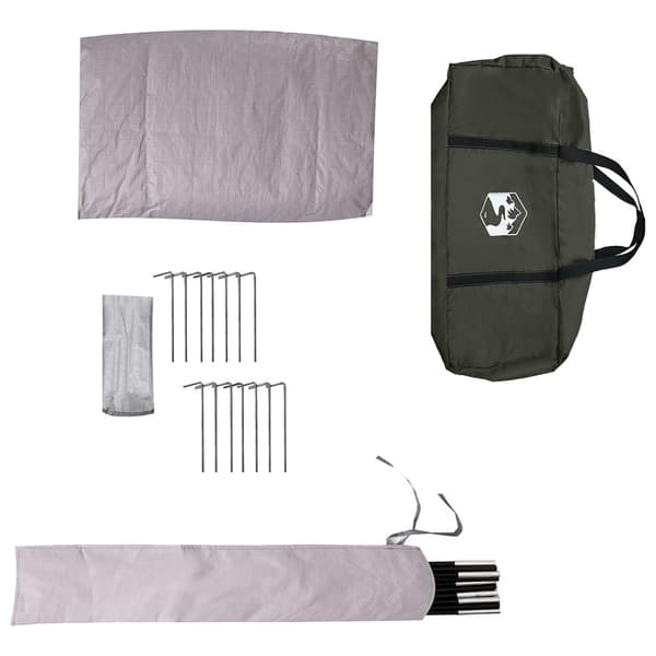 3 person Armégrön 185T Polyester med PU-beläggning