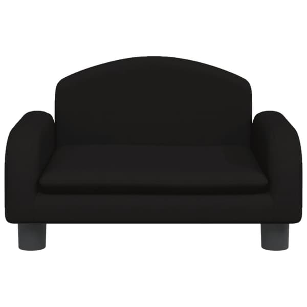 Barnsoffa svart 50x40x30 cm tyg