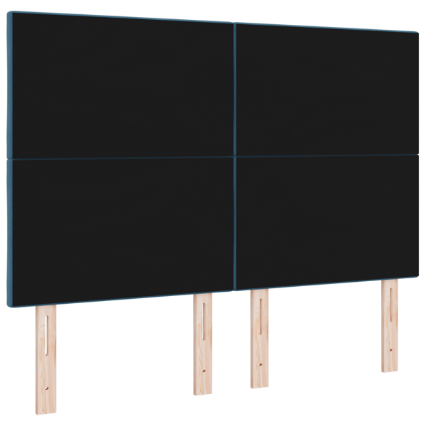 LED huvuddyna Mörkblå 160 cm Sammet