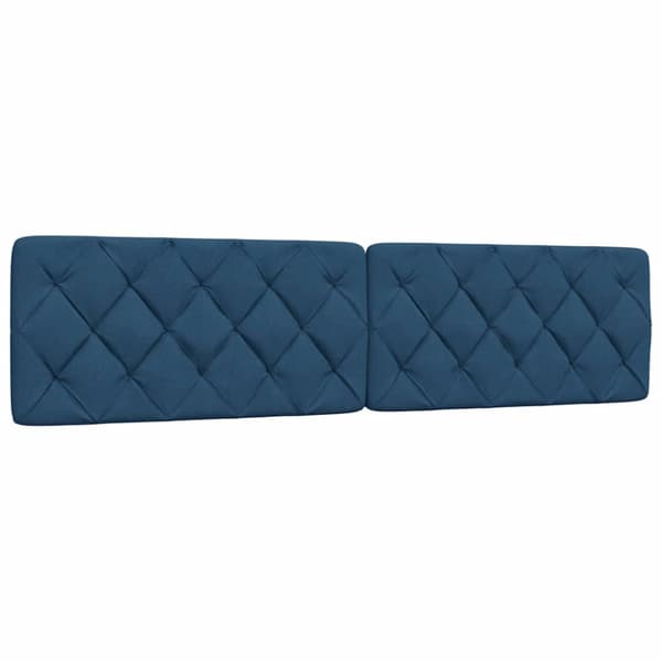 Headboard Cushion Blue 200 cm Fabric