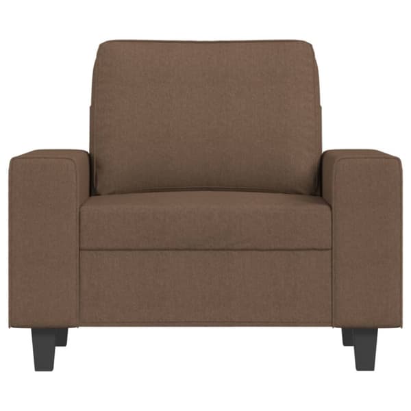 Fåtölj brun 60 cm tyg