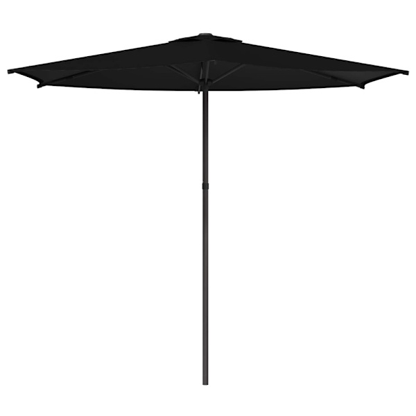 Trädgårdsparasol 270 x 270 cm Polyester Rektangulär Svart