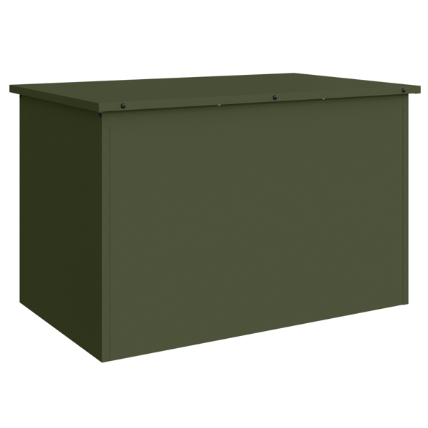 Trädgårdsförvaringskuddebox Galvaniserat stål 80 x 50,5 x 50 cm