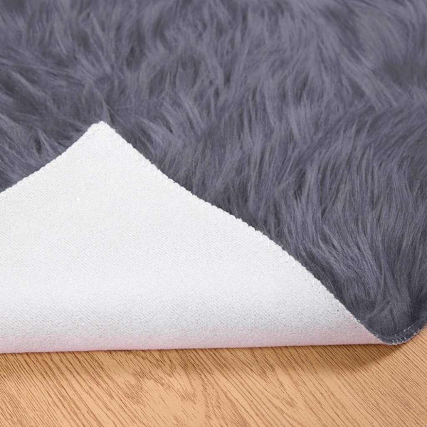 Fuskfäll matta TAFALLA Antracit 200 x 280 cm Polyester