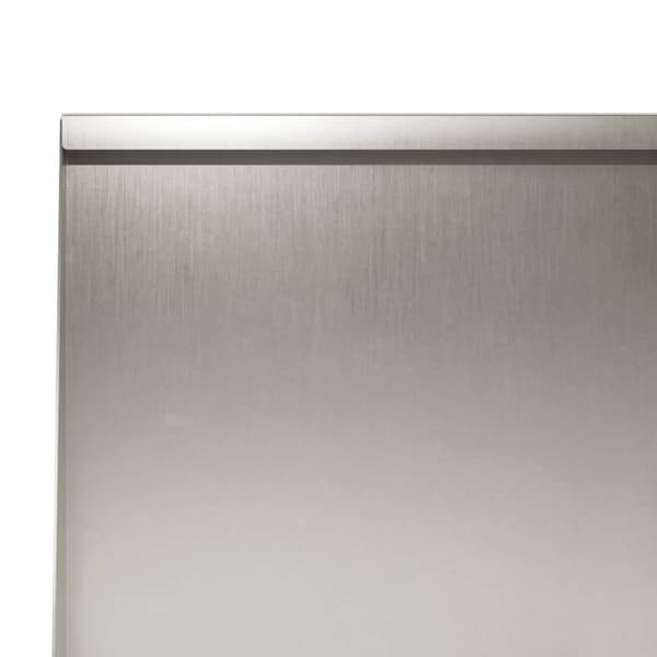 Stödvägg 2 st 40 x 12 x 40 cm Rostfritt stål Silver