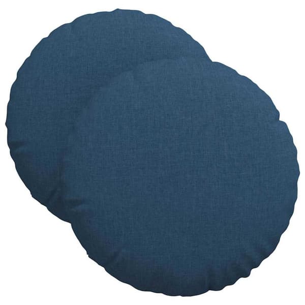 Sittkuddar 2 pcs Blå Ø40 x 13 cm tyg