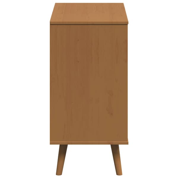 Kommode MOLDE Karamell 80 x 40 x 80 cm Massiv furu