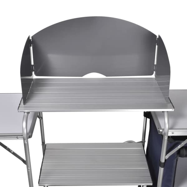 Campingkök med vindskydd i aluminium