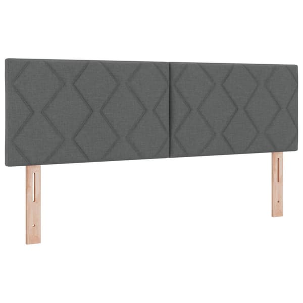 Huvudgavel Mörkgrå 144 cm tyg
